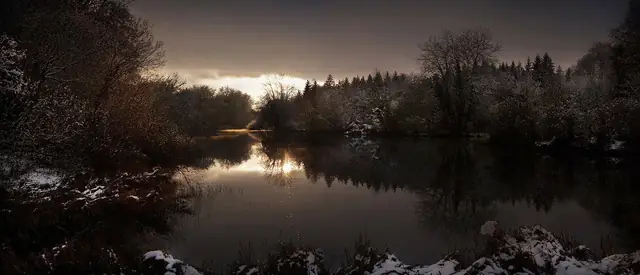 St Giles House Lake, Winter View – St Giles House Park