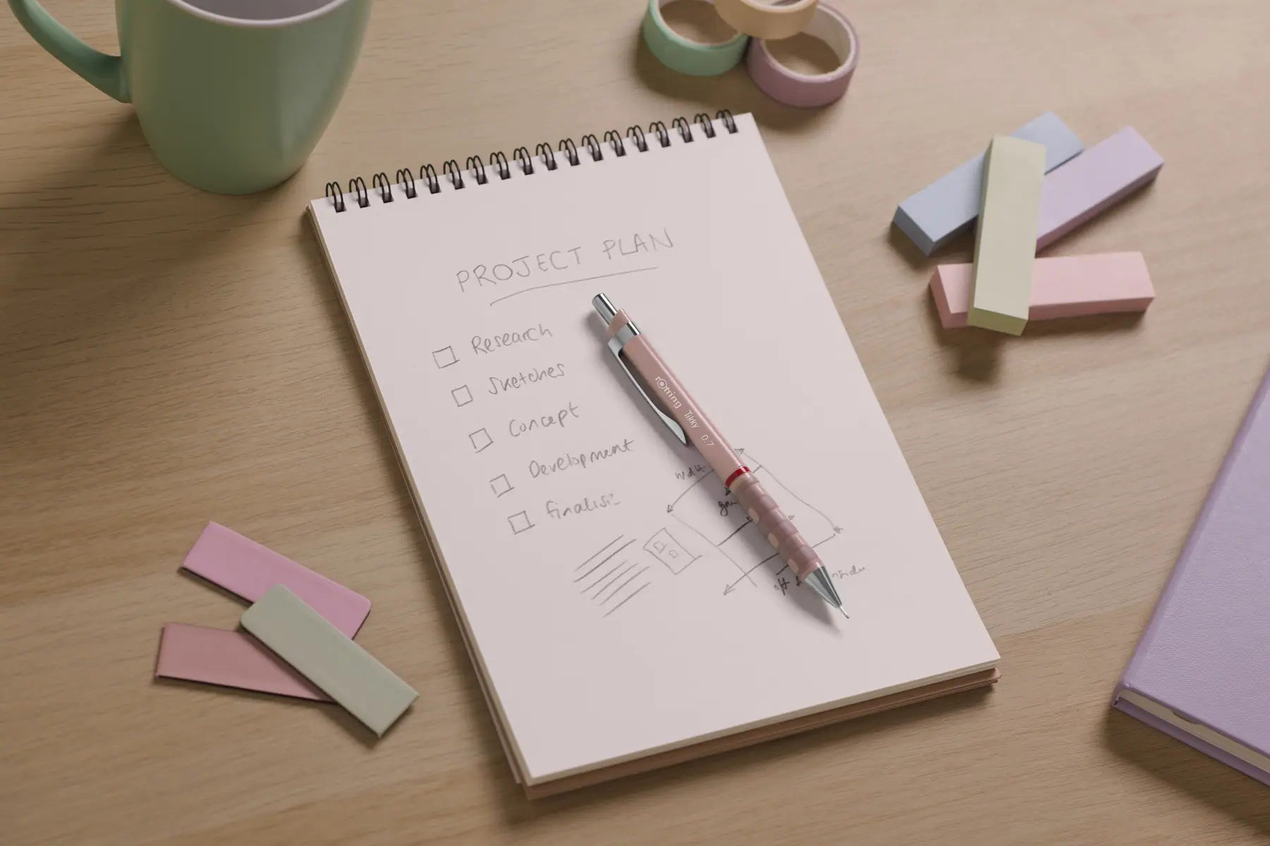 On a project plan, alternative – rOtring Tikki