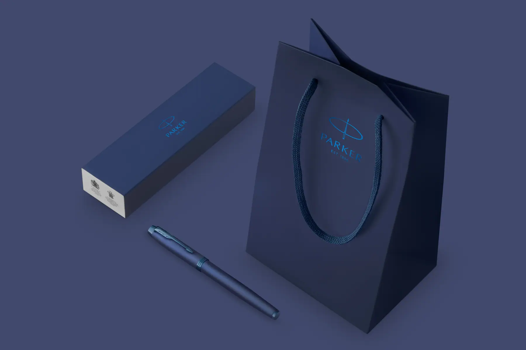 Blue gift bag – Parker – Gifting